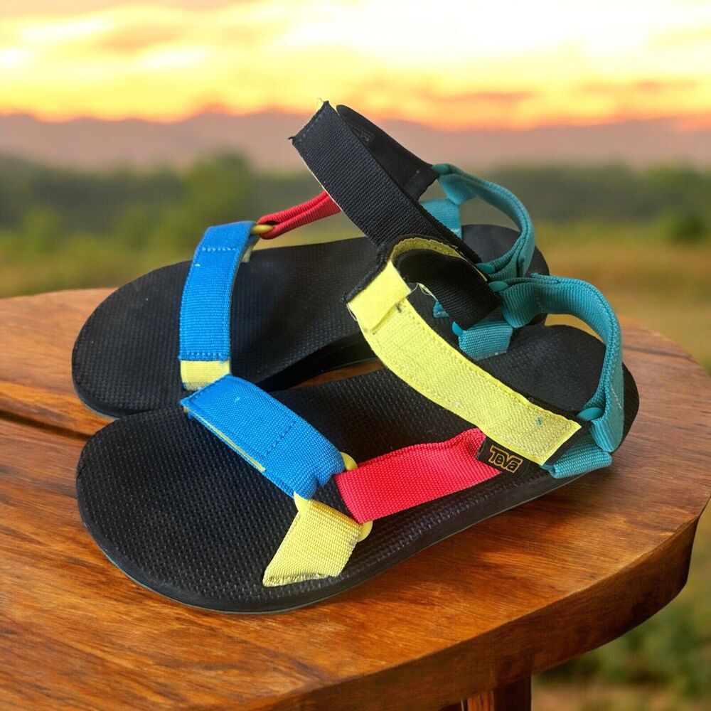 Men’s Teva Original Universal Sandals Retro Multicolor Size 8 Adventure‎